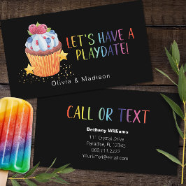 Tarjetas de presentación para cita de mamá Cupcake
