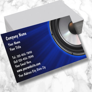 Tarjetas de presentación para DJ