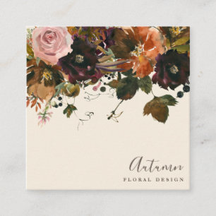 Tarjetas de presentación para el diseño floral d