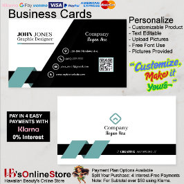 Tarjetas de presentación para empresas verdes y ne