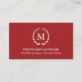 Tarjetas de presentación para estudiantes elegante