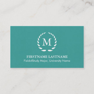 Tarjetas de presentación para estudiantes elegante
