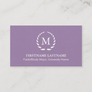Tarjetas de presentación para estudiantes elegante