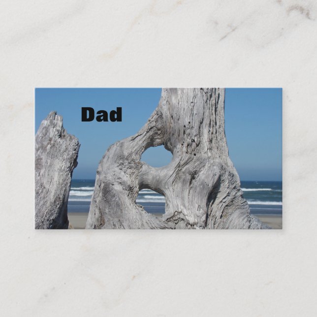 Tarjetas de presentación para hombres de Papá olas (Anverso)