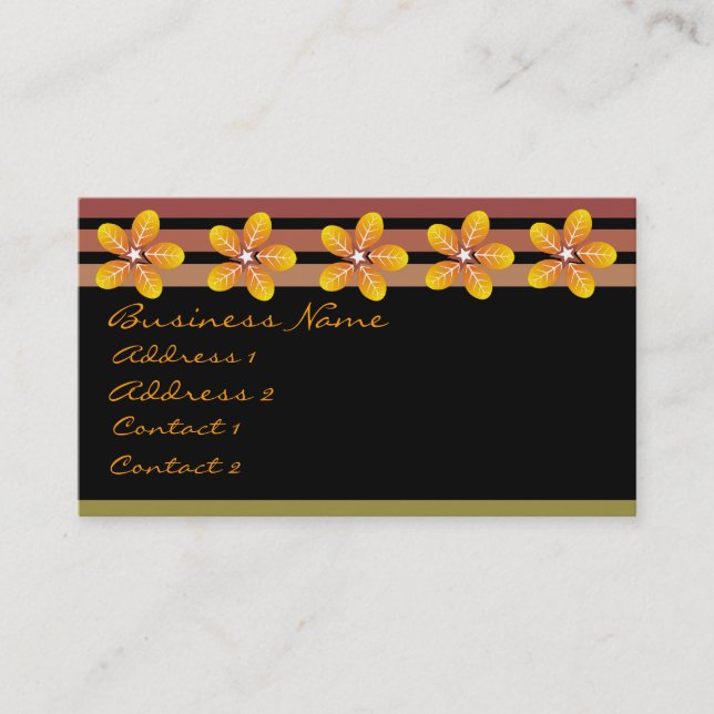 Tarjetas de presentación para huele a suelo húmedo (Anverso)