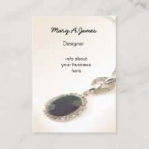 Tarjetas de presentación para joyas