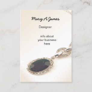 Tarjetas de presentación para joyas