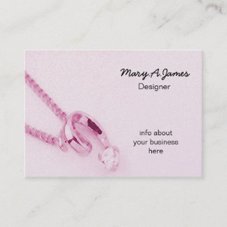 Tarjetas de presentación para joyas