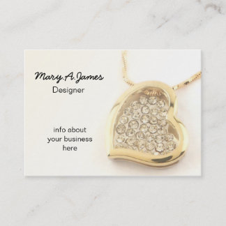 Tarjetas de presentación para joyas