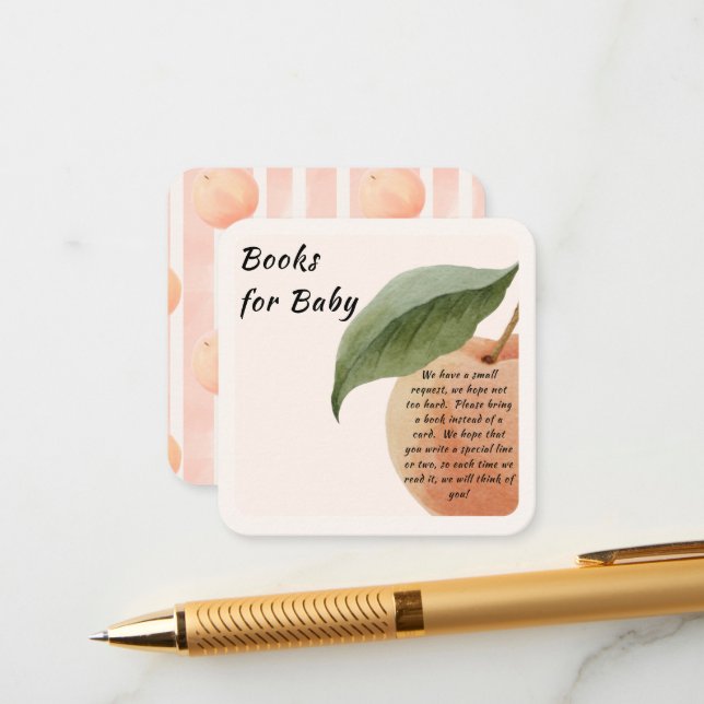 Tarjetas de presentación para libros Little Peach  (Anverso/Reverso In Situ)
