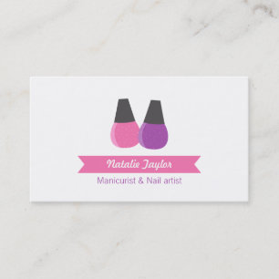 Tarjetas de presentación para manicuristas artista