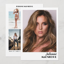 Tarjetas de Presentación para Modelos y Talento