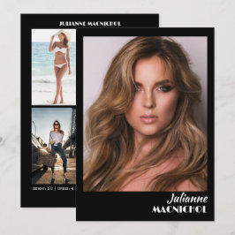 Tarjetas de Presentación para Modelos y Talento