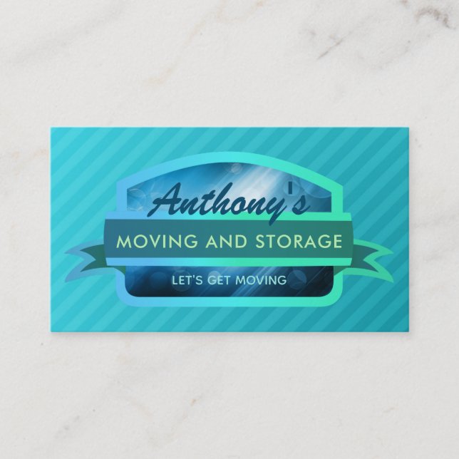 Tarjetas de presentación para mover y almacenar es (Anverso)