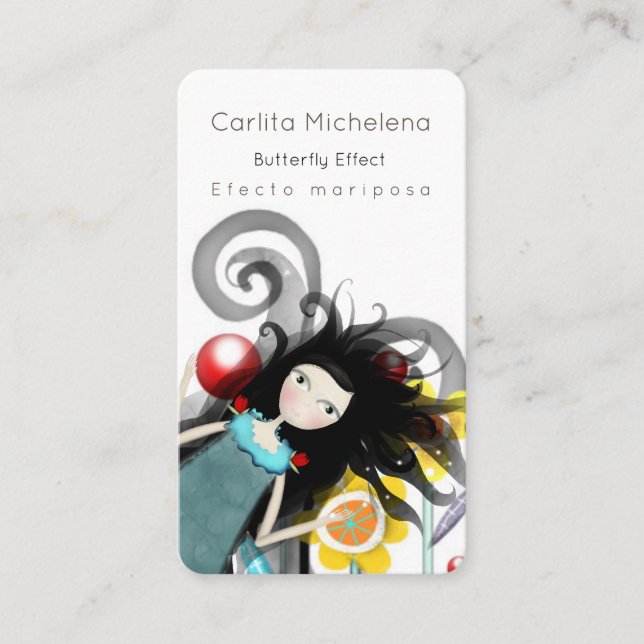 Tarjetas de presentación para muñecas de papel (Anverso)