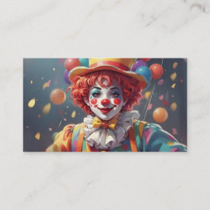 Tarjetas de Presentación para Payasos de Fiestas d