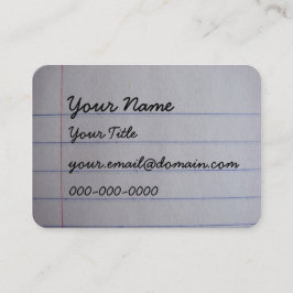 Tarjetas de presentación para profesores