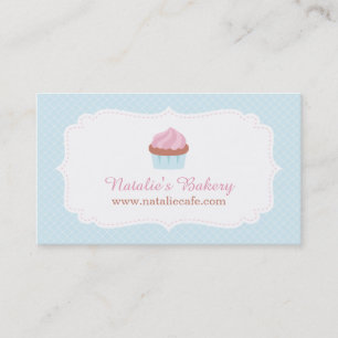 Tarjetas de presentación para repostería de cupcak