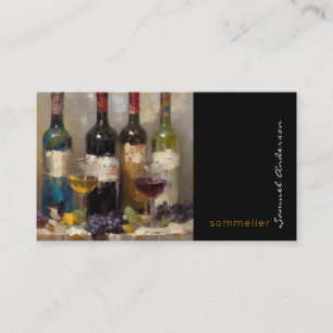 Tarjetas de presentación para sumiller, barman y m