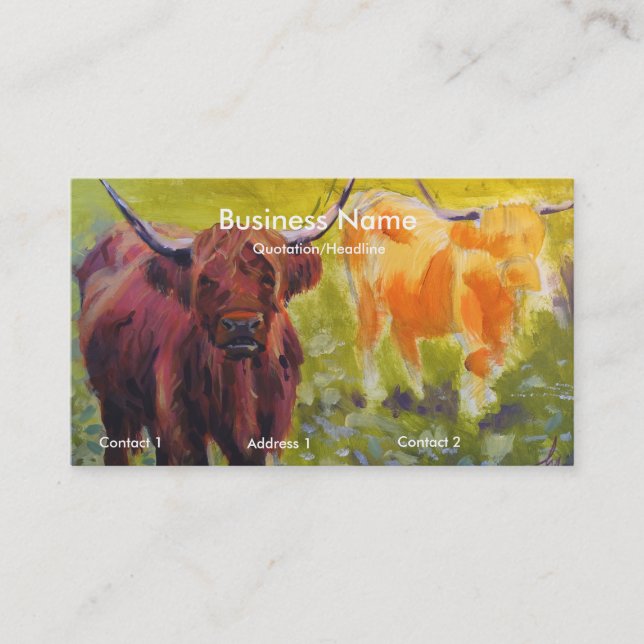 Tarjetas de presentación para vacas de la región m (Anverso)