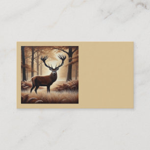 Tarjetas de presentación para venados de otoño