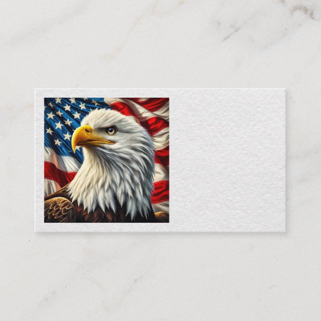 Tarjetas de presentación Patriotic Eagle (Anverso)