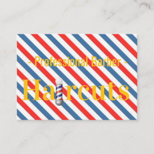 Tarjetas de Presentación, Peluquería Blue Stripe B