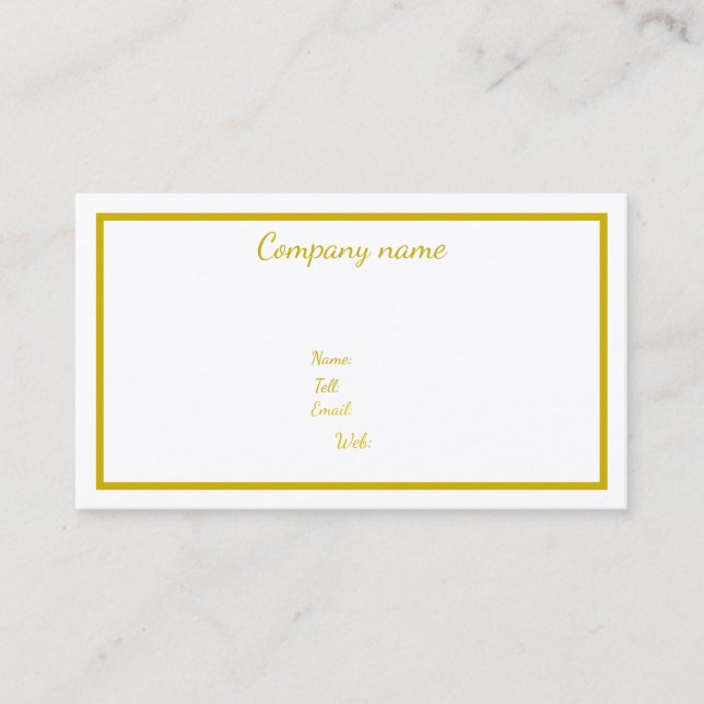 Tarjetas de Presentación Personalizadas (Anverso)