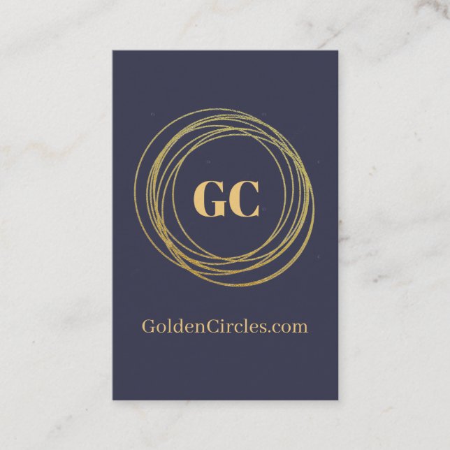 Tarjetas de Presentación Personalizadas - Círculos (Anverso)