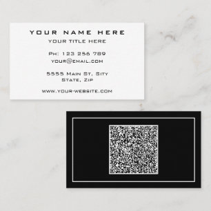 Tarjetas de presentación personalizadas con código
