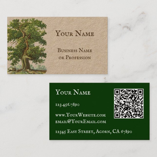 Tarjetas de presentación personalizadas con código (Anverso / Reverso)