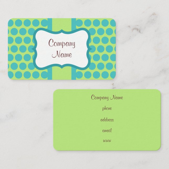 Tarjetas de presentación personalizadas con lunare (Anverso / Reverso)