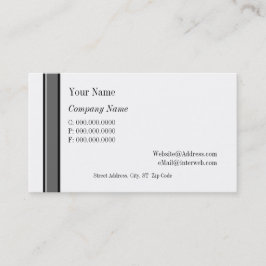 Tarjetas de presentación personalizadas con rayas