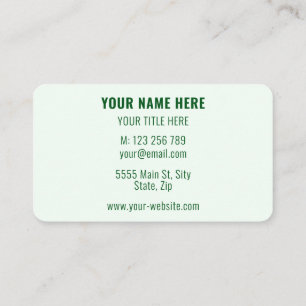 Tarjetas de Presentación Personalizadas de Colores