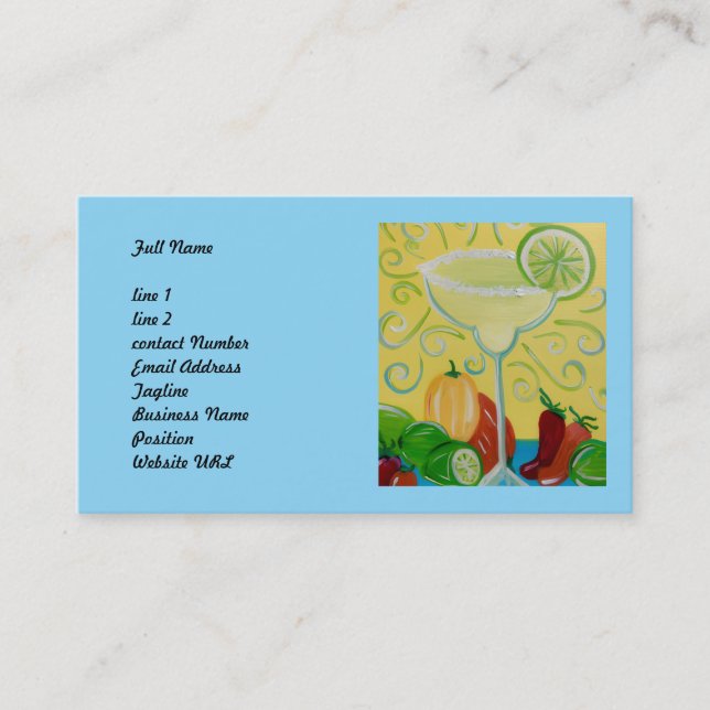 Tarjetas de presentación personalizadas de Margari (Anverso)