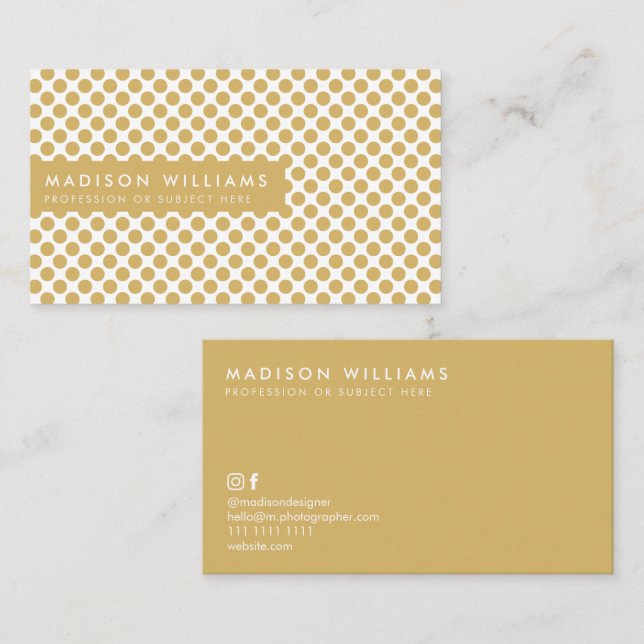 Tarjetas de presentación personalizadas minimalist (Anverso / Reverso)