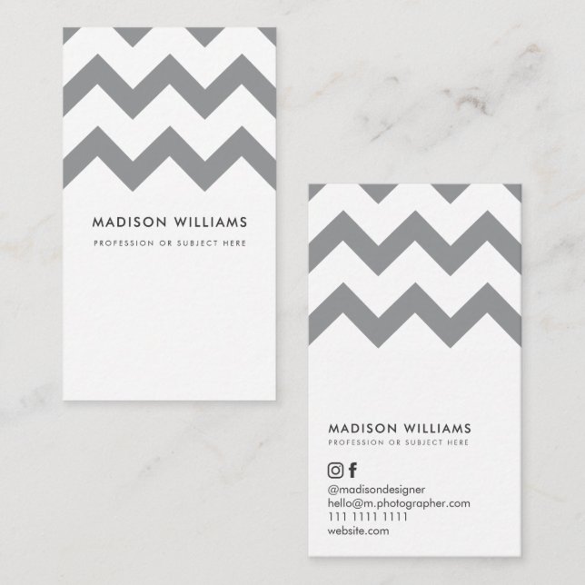 Tarjetas de presentación personalizadas minimalist (Anverso / Reverso)