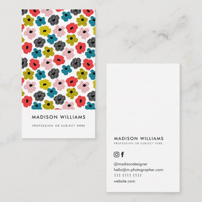 Tarjetas de presentación personalizadas minimalist (Anverso / Reverso)