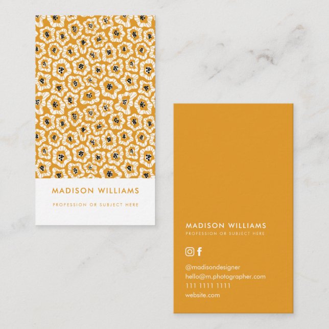 Tarjetas de presentación personalizadas minimalist (Anverso / Reverso)