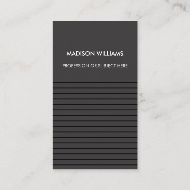 Tarjetas de presentación personalizadas minimalist (Anverso)
