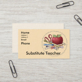 Tarjetas de presentación personalizadas para maest