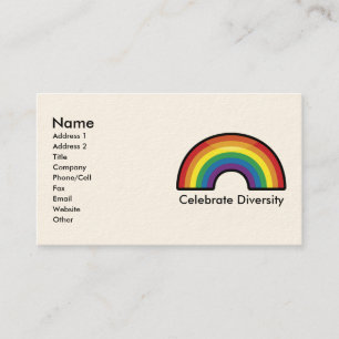 Tarjetas de presentación personalizadas Rainbow (