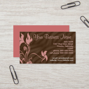 Tarjetas de presentación personalizadas, rosa / ma