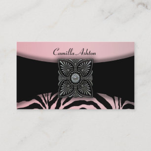 Tarjetas de presentación Pink Zebra