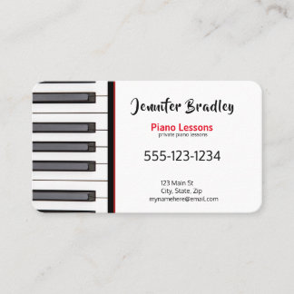 Tarjetas de presentación privadas para profesores 