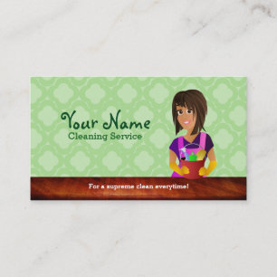 tarjetas de presentación profesional para la limp