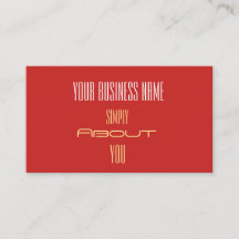 Tarjetas de presentación profesionales de oro rojo