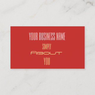 Tarjetas de presentación profesionales de oro rojo