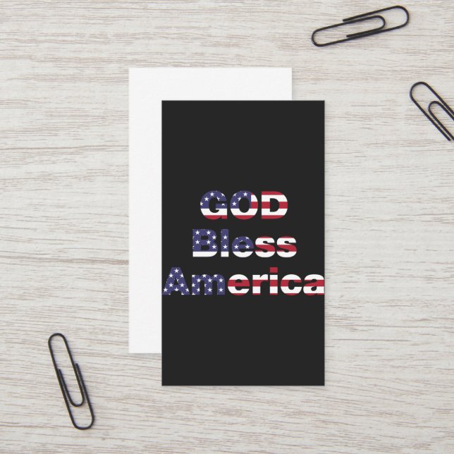 Tarjetas de presentación profesionales patrióticas (Anverso/Reverso In Situ)