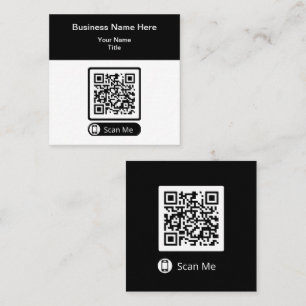 Tarjetas de presentación promocionales con código